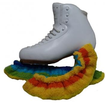 ⛸Funkelnde Kufenschoner aus Wischpailletten ⛸Softschoner Für Eiskunstlauf 